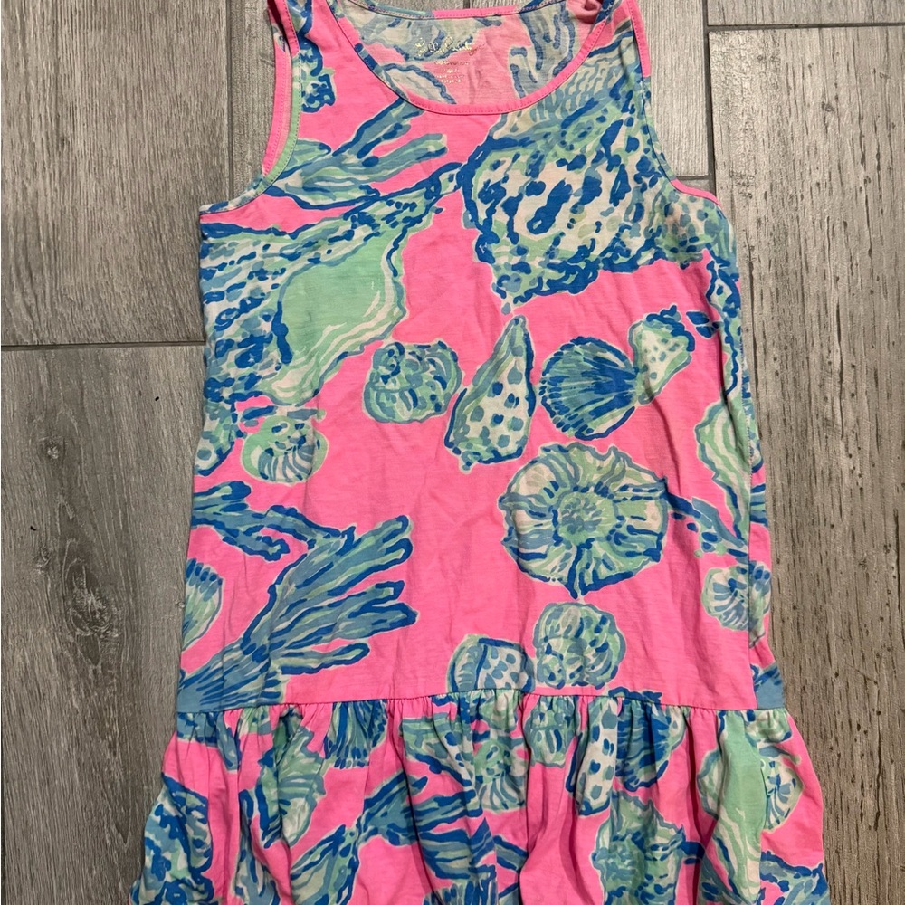 Lilly Pulitzer girls dress pink Shells medium